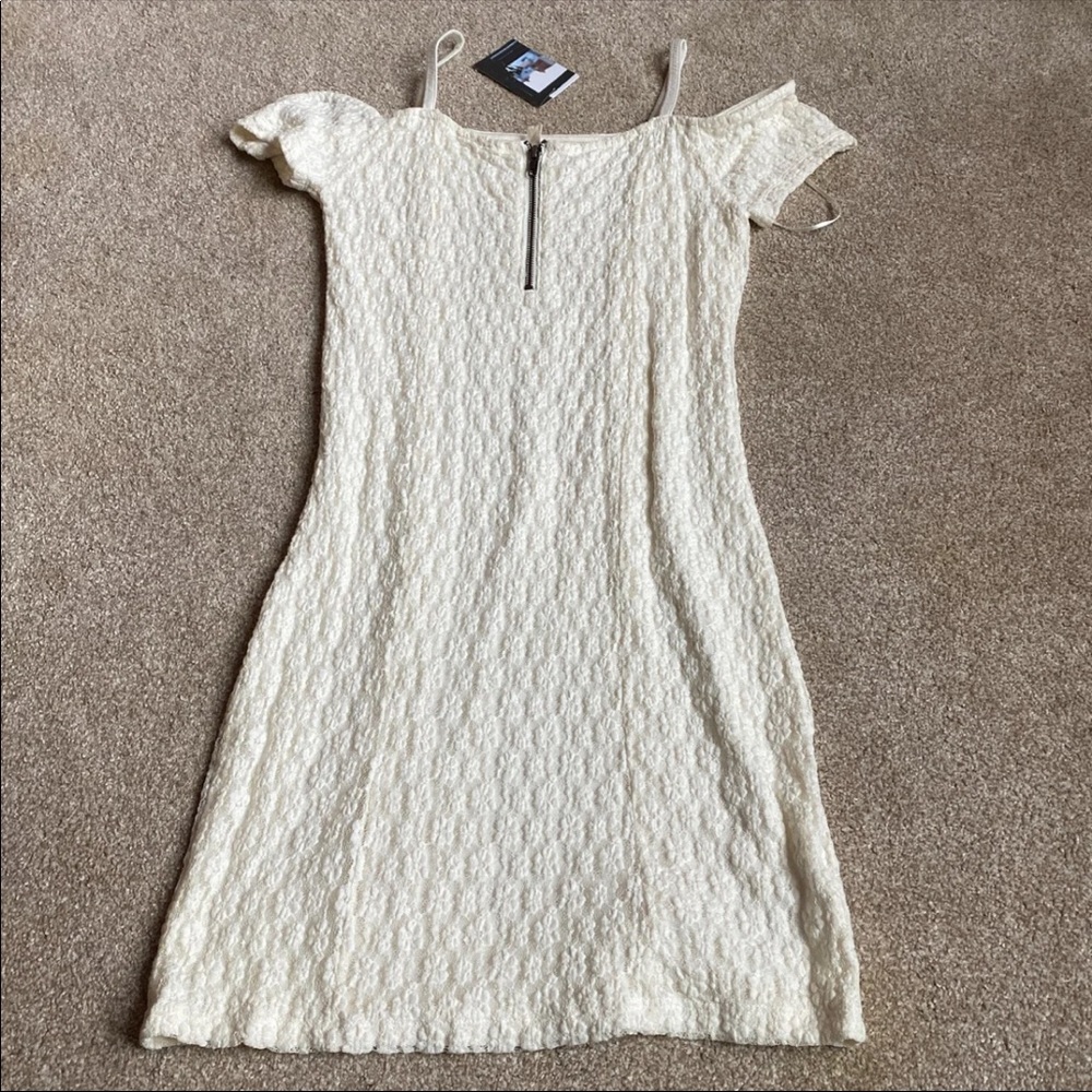 Silence and noise white lace dress